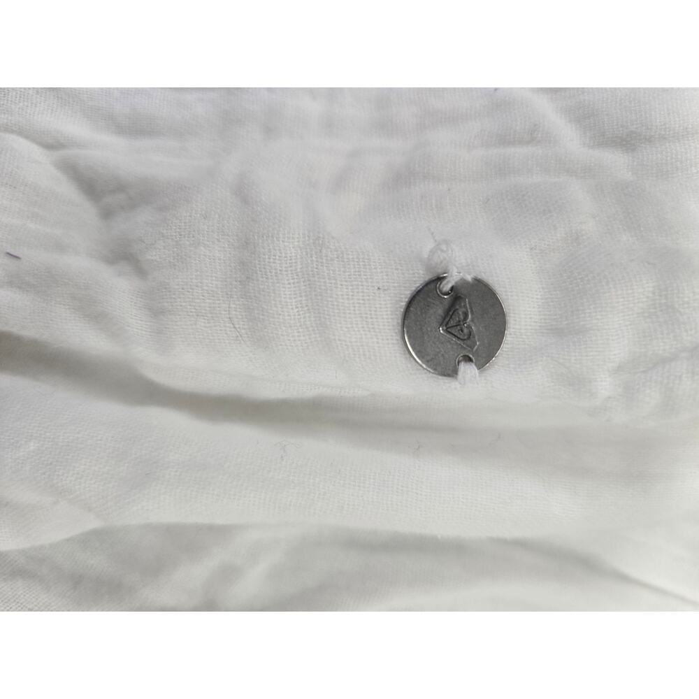 Roxy White What A Vibe High Rise Organic Cotton Gauze Shorts Small NWT - Picture 5 of 9